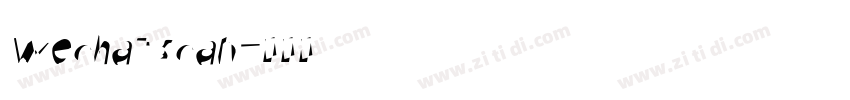 wechat scan字体转换